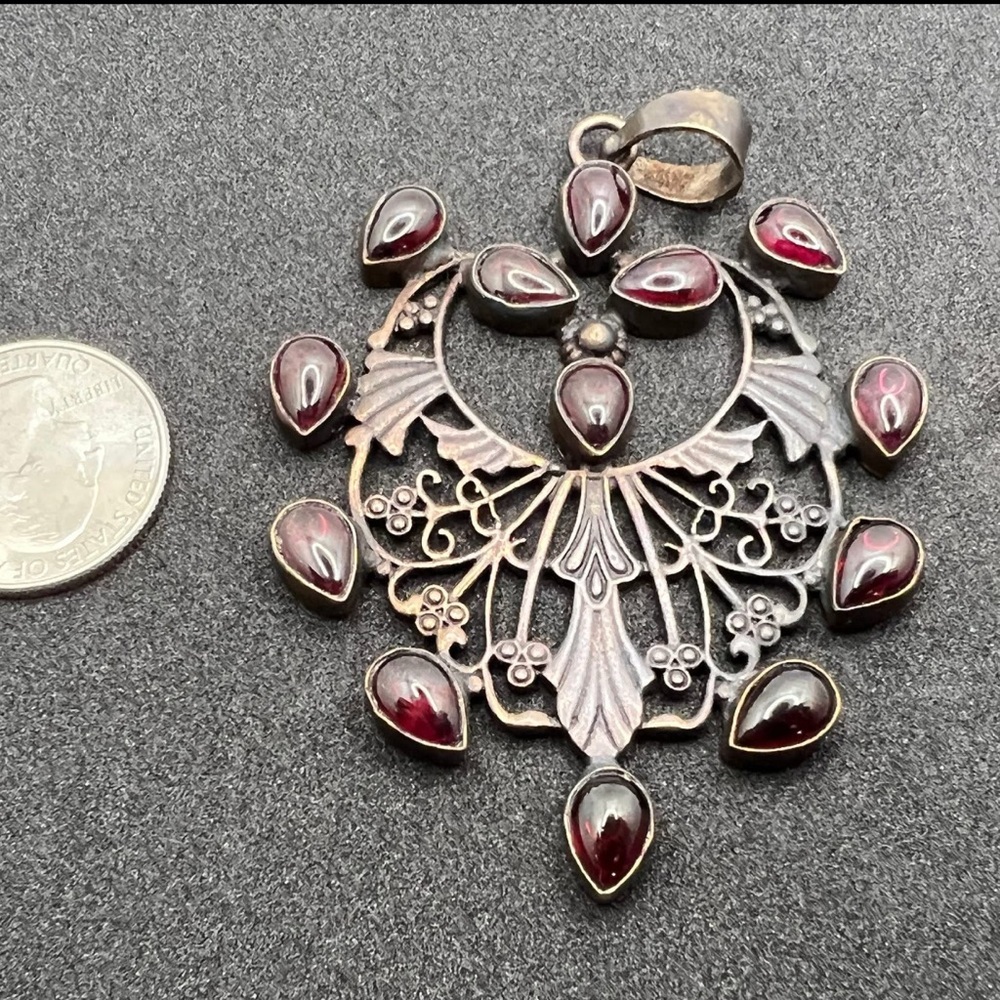 Vintage Garnet Pendant